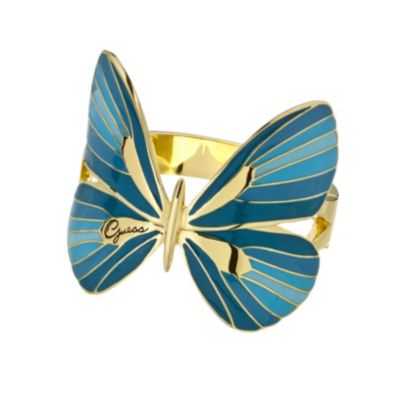 Guess Gold-Plated Enamel Butterfly Cuff - Product number 9979182