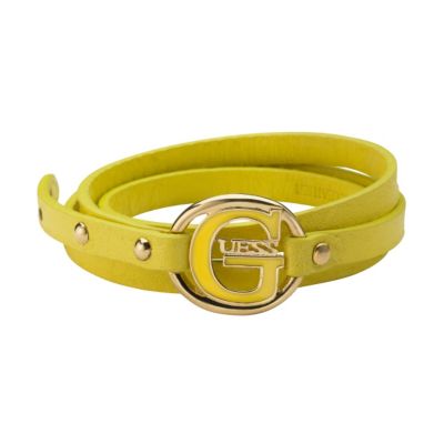 Guess Gold-Plated Yellow Leather Bracelet - Product number 9979204