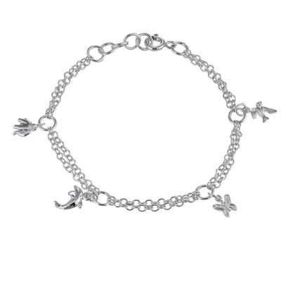 Childrens Sterling Silver 6` Two Row