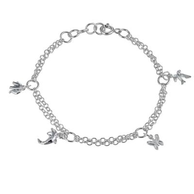 Little Princess Childrens Sterling Silver 6` Two Row