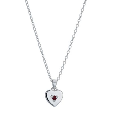 Children's Silver January Garnet Birthstone Pendant - Product number 9986871