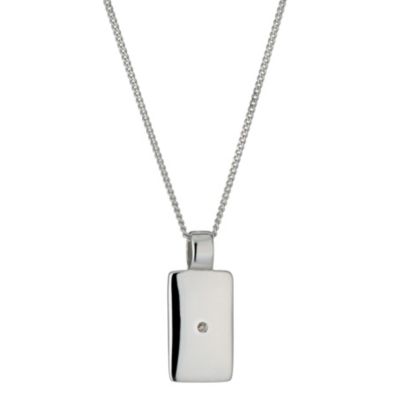 Childrens Sterling Silver 14` Diamond