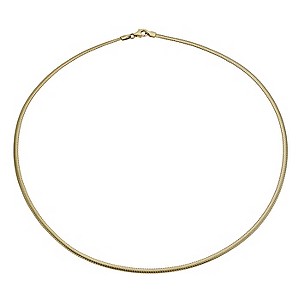 H Samuel 9ct gold stretch necklace
