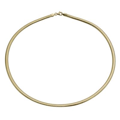 9ct yellow gold wide stretch necklace