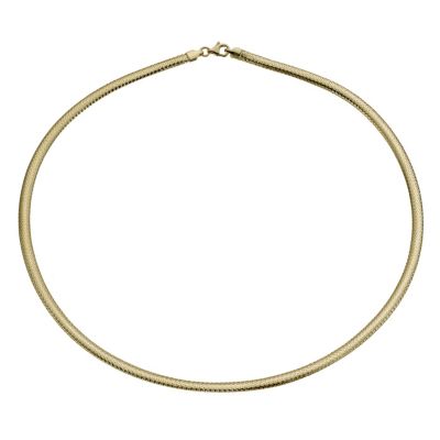 9ct yellow gold wide stretch necklace