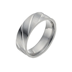 Men's Titanium Groove Ring