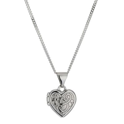 H Samuel Sterling Silver Heart Locket