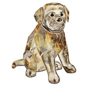 Swarovski Sitting Golden Retriever