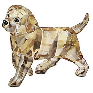 Swarovski Standing Golden retriever