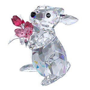 Swarovski Rabbit With Tulips