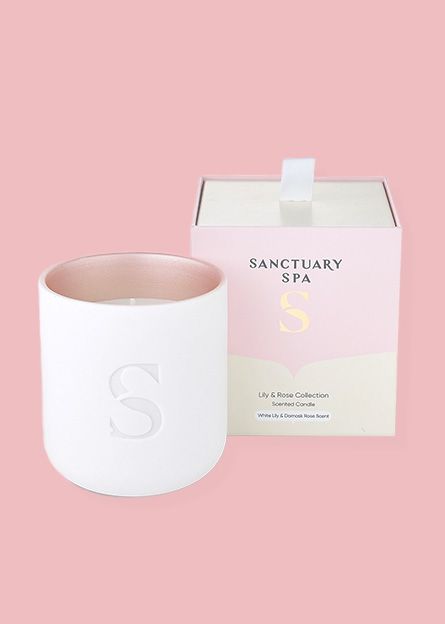 Sanctuary Spa Lily And Rose Scented Candle