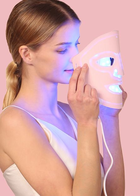 Sensse Professional LED Light Up Silicone Face Mask