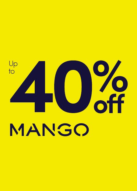 Up to 40% off Mango