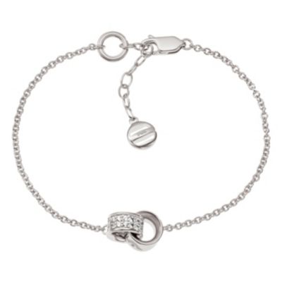 Emporio Armani Ladies' Sterling Silver Stone Set Bracelet - Ernest Jones