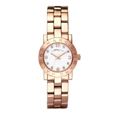 Marc Jacobs Mini ladies' rose gold-plated bracelet watch - Ernest Jones