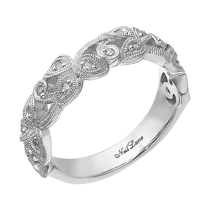 Neil Lane Designs silver 0.10ct diamond vine ring - Product number 2308134