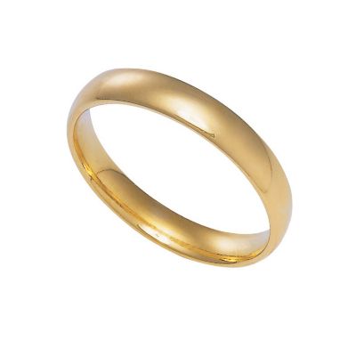 18ct gold extra heavy 3mm court ring - Ernest Jones