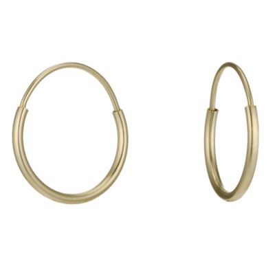 9ct Gold Small Sleeper Earrings | H.Samuel