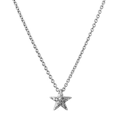 Links of London Sterling Silver Diamond Pave Star Necklace - Ernest Jones