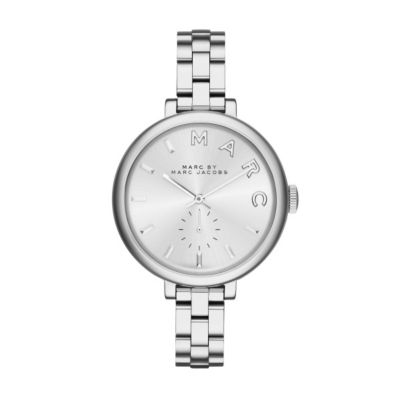 Marc Jacobs Sally Ladies' Sterling Silver Bracelet Watch - Ernest Jones