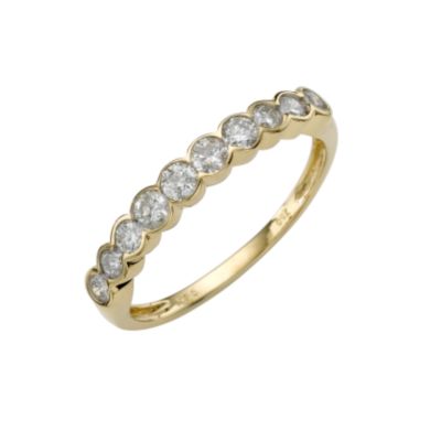 18ct gold half carat diamond ring - Ernest Jones