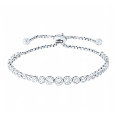 Silver Cubic Zirconia Tennis Bracelet - Ernest Jones