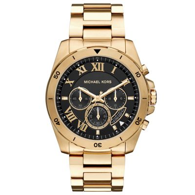 Michael Kors Men's Gold Plated Bracelet Watch - Ernest Jones