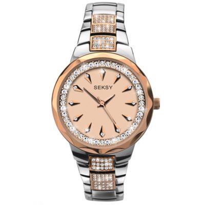 Sekonda Seksy Ladies' Champagne Dial Bracelet Watch | H.Samuel