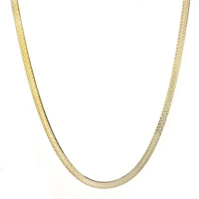 9ct gold herringbone necklace