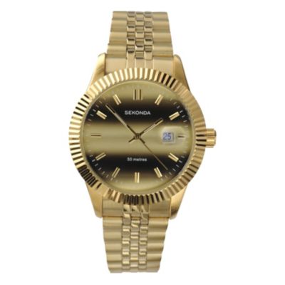 Sekonda Men's Gold-Plated Bracelet Watch | H.Samuel