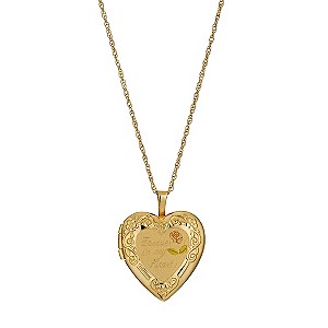9ct gold heart locket