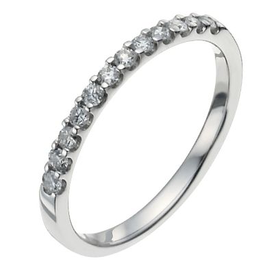 Platinum quarter carat diamond ring - Ernest Jones